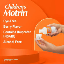 Children’s Motrin Ibuprofen Kids Medicine, Berry Flavored, 4 fl oz