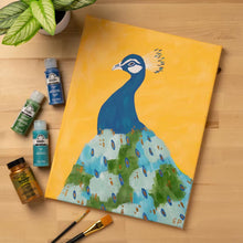 FolkArt Let's Paint Live Acrylic Craft Paint and Paintbrush Set, 2 fl oz, 34 Pieces