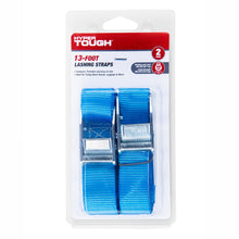 Hyper Tough 13 ft x 1 in Cam Buckle Lashing Strap Tie Down, 200 lbs., 2 Straps