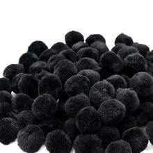 Hello Hobby Black Craft Pom Poms, 80 Piece