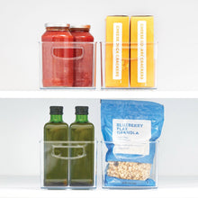 iDESIGN Linus Plastic Fridge/Pantry Kitchen Organizer Bins, Set of 4