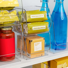 iDESIGN Stacking Open Front Pantry Bins, 8-piece Set