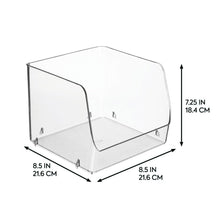 iDESIGN Stacking Open Front Pantry Bins, 8-piece Set