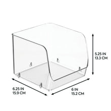 iDESIGN Stacking Open Front Pantry Bins, 8-piece Set