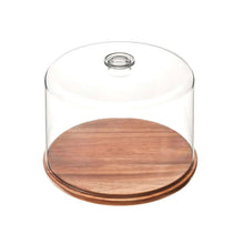 iDESIGNWoodCakePlatewithDomeLid5-_6 - Brands For Less USA