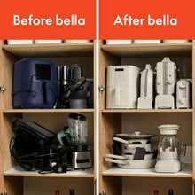 bella 8-Piece Piece Ceramic Nonstick Cookware Set with Removable Handles, Oatmilk