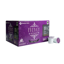 members-mark-french-roast-single-serve-coffee-cups-angled-box-with-pods-100-count - USA Mega Market