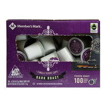 members-mark-french-roast-single-serve-coffee-cups-display-window-filled-pods-100-count - USA Mega Market