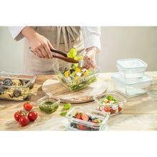 members-mark-glasslock-24-piece-food-storage-set-serving-salad-demo-large-square-bowl-blue-gasket - USA Mega Market