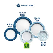 members-mark-ultra-disposable-paper-bowls-20-oz-size-comparison-plates-bowls-graphic - USA Mega Market