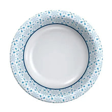 members-mark-ultra-disposable-paper-bowls-20-oz-top-view-empty-bowl-blue-rim - USA Mega Market