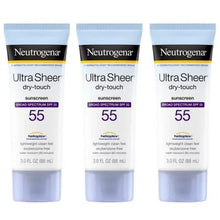 neutrogena-ultra-sheer-sunscreen-3-pack-front-tubes - USA Mega Market