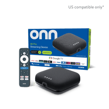 onn 4K Pro Streaming Device, Google TV with Gemini* - Ultra-fast Streaming, Stunning 4K UHD, 32GB Storage, 3GB RAM, Dolby Vision & Atmos, Find My Remote with Backlight, Ethernet Port