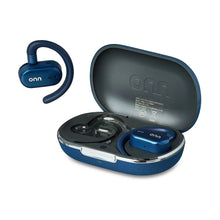 onn Wireless Open-Ear Earphones with Environmental Noise Canceling Microphones, Blue