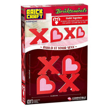 Brickcraft Bricktanicals XOXO Sign Building Kit (244-Piece Set), Valentine's Day Decor, Brick Hearts, Build Together Couples Activity, Romantic Gift, Home Display, Collectible Building Set
