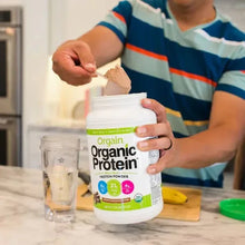 orgain-organic-plant-based-protein-powder-lifestyle-man-scooping - USA Mega Market