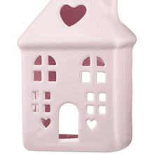 Ceramic House Tabletop Decoration, Pink, 6", Valentine's Day by Way To Celebrate