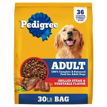 pedigree-adult-dry-dog-food-front-30lb-bag-grilled-steak-flavor - USA Mega Market