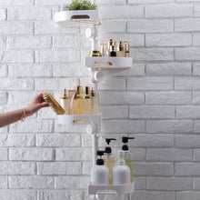shuang-qing-4-Tier-Corner-Shower-Caddy-Tension-Pole-Organizer-Adjustable-Rustproof-Metal-Tension_1535_10 - USA Mega Market
