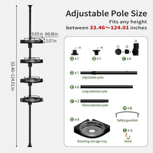 shuangqing360_RotatingCornerShowerCaddyTensionPoleOrganizer-4-TierAdjustableRustproofMetalPole_PlasticShelveswithSafetyGuardrail_...1 - USA Mega Market