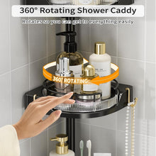shuangqing360_RotatingCornerShowerCaddyTensionPoleOrganizer-4-TierAdjustableRustproofMetalPole_PlasticShelveswithSafetyGuardrail_...2 - USA Mega Market