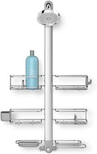 simplehuman Adjustable and Extendable Shower Caddy , Stainless Steel and Anodized Aluminum