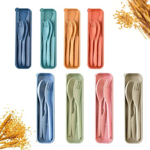 thovorrnl-8-Pack-Camping-Utensils-Wheat-Straw-Reusable-Utensils-Set-with-Case-4-Large-4-General-_4679_1 - USA Mega Market