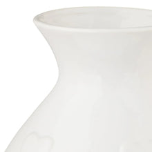 Ceramic Valentine's Day Heart Vase, White, 12", by My Texas House