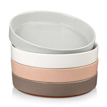 vancasso Pasta Bowls, Stoneware Salad Bowls Set of 4, Large Serving Bowls, Soup Bowls White