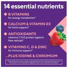 Gomitas multivitamínicas para mujer Vitafusion, vitaminas diarias para mujer, sabor a frutos rojos, 150 unidades