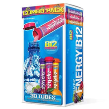 Zipfizz energy drink mix combo pack with 30 tubes in assorted flavors and B12 energy boost
