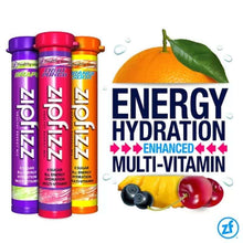 Zipfizz energy drink mix combo pack with grape, fruit punch, and orange soda flavors for energy hydration and multi-vitamin boost