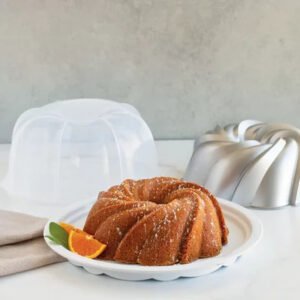 Nordic Ware 2-Piece Formed Bundt Pan and Bundt Keeper (Assorted Shapes and Colors)