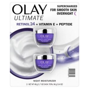 Olay Ultimate Retinol 24 + Vitamin E + Peptide Night Moisturizer (1.7 Oz., 2 Pk.) - Brands For Less USA