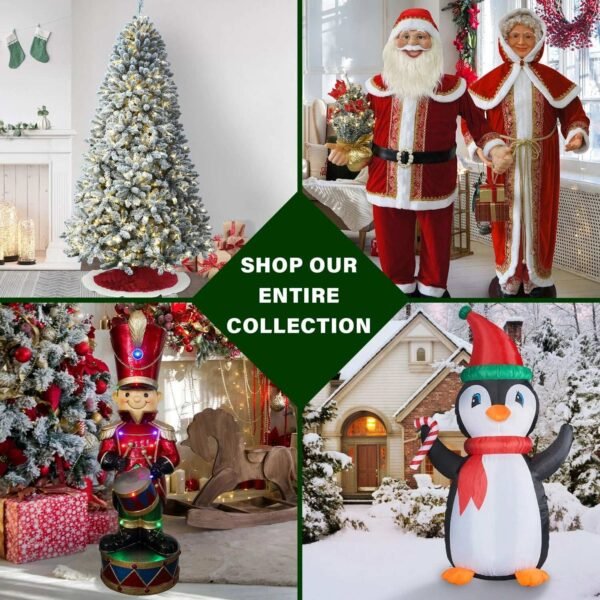 Fraser Hill Farm Green Plastic 360 Degree Rotating Artificial Christmas Tree Stands, for Trees up to 7.5' Tall and up to 26" in Diameter