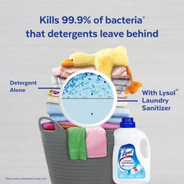 Lysol Laundry Sanitizer Additive, Crisp Linen (150 Fl. Oz.) - Brands For Less USA
