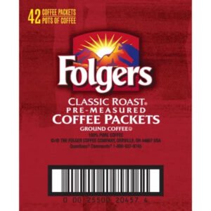 Folgers Classic Roast Ground Coffee Packets (1.2 Oz., 42 Ct.)