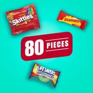 Skittles, Starburst & Life Savers Gummy Candy Variety Pack - 80 Ct Bag - Brands For Less USA