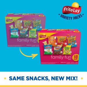 Family Fun Mix Variety Pack Snack Chips, 18 Count Multipack - Brands For Less USA