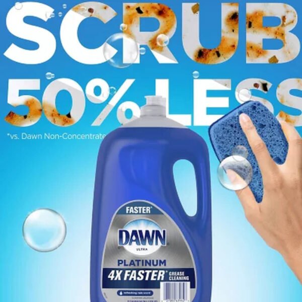 Dawn Platinum Dishwashing Liquid Dish Soap, Refreshing Rain (90 Fl. Oz.) - Brands For Less USA