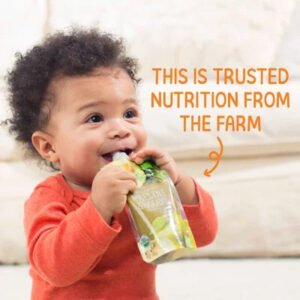 Happy Baby Organics Stage 2 Clearly Crafted Oats & Fruit Pouches Variety Pack (4 Oz., 12 Ct.)