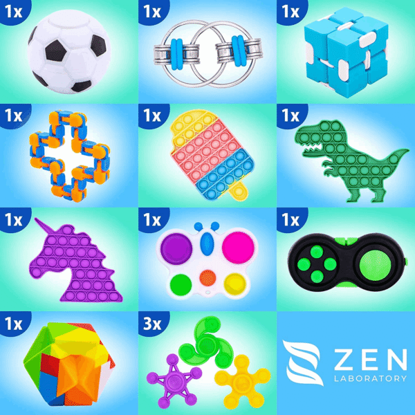 (50 Pcs) Fidget Toys Pack Poppers Pop It Its Popit Toy Popitsfidgets Popping Set, Autism Sensory Travel Toys Autistic Toddlers 1-3 Kids Gift Girls Treasure Box Mini Poppet Figit Package Figetget ADHD - Brands For Less USA