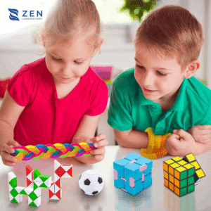 (50 Pcs) Fidget Toys Pack Poppers Pop It Its Popit Toy Popitsfidgets Popping Set, Autism Sensory Travel Toys Autistic Toddlers 1-3 Kids Gift Girls Treasure Box Mini Poppet Figit Package Figetget ADHD - Brands For Less USA