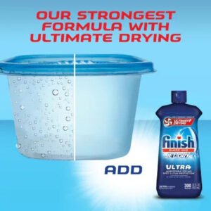 Finish Jet-Dry Ultra Rinse Aid, Dishwasher Rinse & Drying Agent (32 Fl. Oz.) - Brands For Less USA