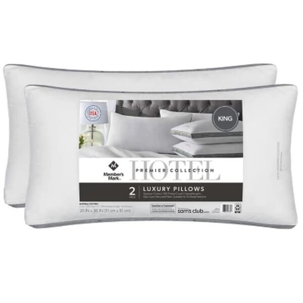 Hotel Premier Collection Bed Pillows, Assorted Sizes (Set of 2) - Brands For Less USA