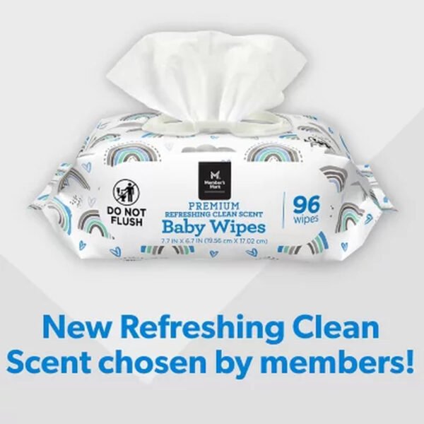 Member'S Mark Premium Refreshing Clean Scented Baby Wipes, 12 Packs (1152 Ct.)
