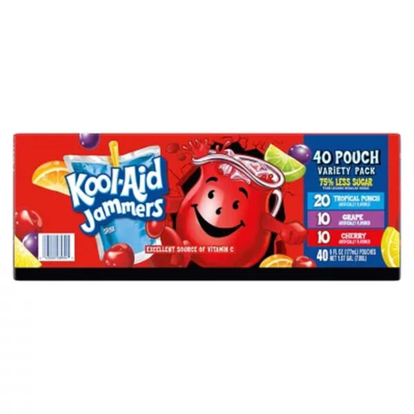 Kool-Aid Jammers Juice Pouches Variety Pack (6 Fl. Oz., 40 Pk.)