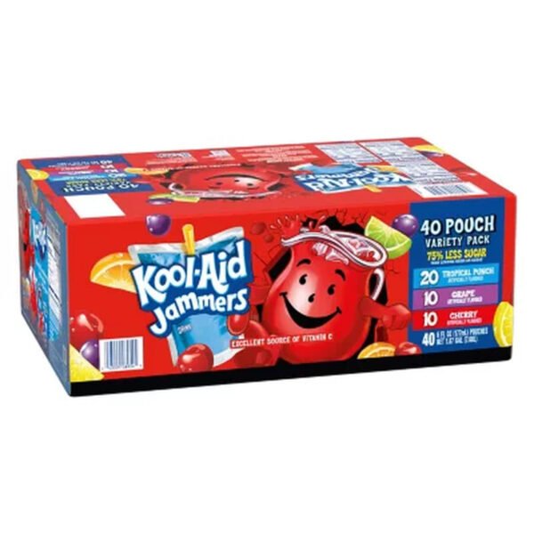 Kool-Aid Jammers Juice Pouches Variety Pack (6 Fl. Oz., 40 Pk.)