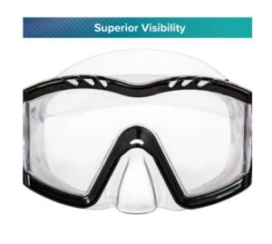 Experience Unmatched Clarity and Comfort

Get a full panoramic view with our premium swim mask, designed for superior underwater visibility. The impact-resistant polycarbonate lens ensures durability while offering crystal-clear vision.

All-Day Comfort: Soft, hypoallergenic facial skirt and adjustable split strap provide a secure, comfortable fit with no skin irritation.

Snug & Secure Fit: Easily adjustable ratcheting strap system keeps the mask firmly in place, even during active use.

Safe & Dur