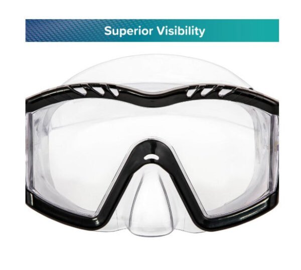 Experience Unmatched Clarity and Comfort

Get a full panoramic view with our premium swim mask, designed for superior underwater visibility. The impact-resistant polycarbonate lens ensures durability while offering crystal-clear vision.

All-Day Comfort: Soft, hypoallergenic facial skirt and adjustable split strap provide a secure, comfortable fit with no skin irritation.

Snug & Secure Fit: Easily adjustable ratcheting strap system keeps the mask firmly in place, even during active use.

Safe & Dur